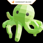 Papercraft Baby-Oktopus in 3D-Origami