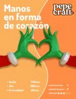 Créez la magie de Noël avec nos modèles Papercraft PDF,DXF de mains en forme de cœur, weergave 9