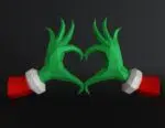Créez la magie de Noël avec nos modèles Papercraft PDF,DXF de mains en forme de cœur, weergave 4