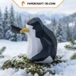 Papercraft pingouins du film Madagascar en origami 3D