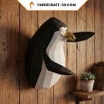 Papercraft pingouins du film Madagascar en origami 3D