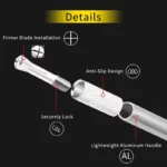 Papercraft origami 3D knife with ruler