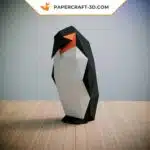 Kit de papercraft pingouin : puzzle d&rsquo;origami 3D pour décoration intérieure, art et cadeaux