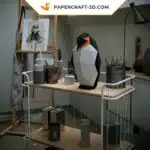 Kit de papercraft pingouin : puzzle d&rsquo;origami 3D pour décoration intérieure, art et cadeaux, weergave 4