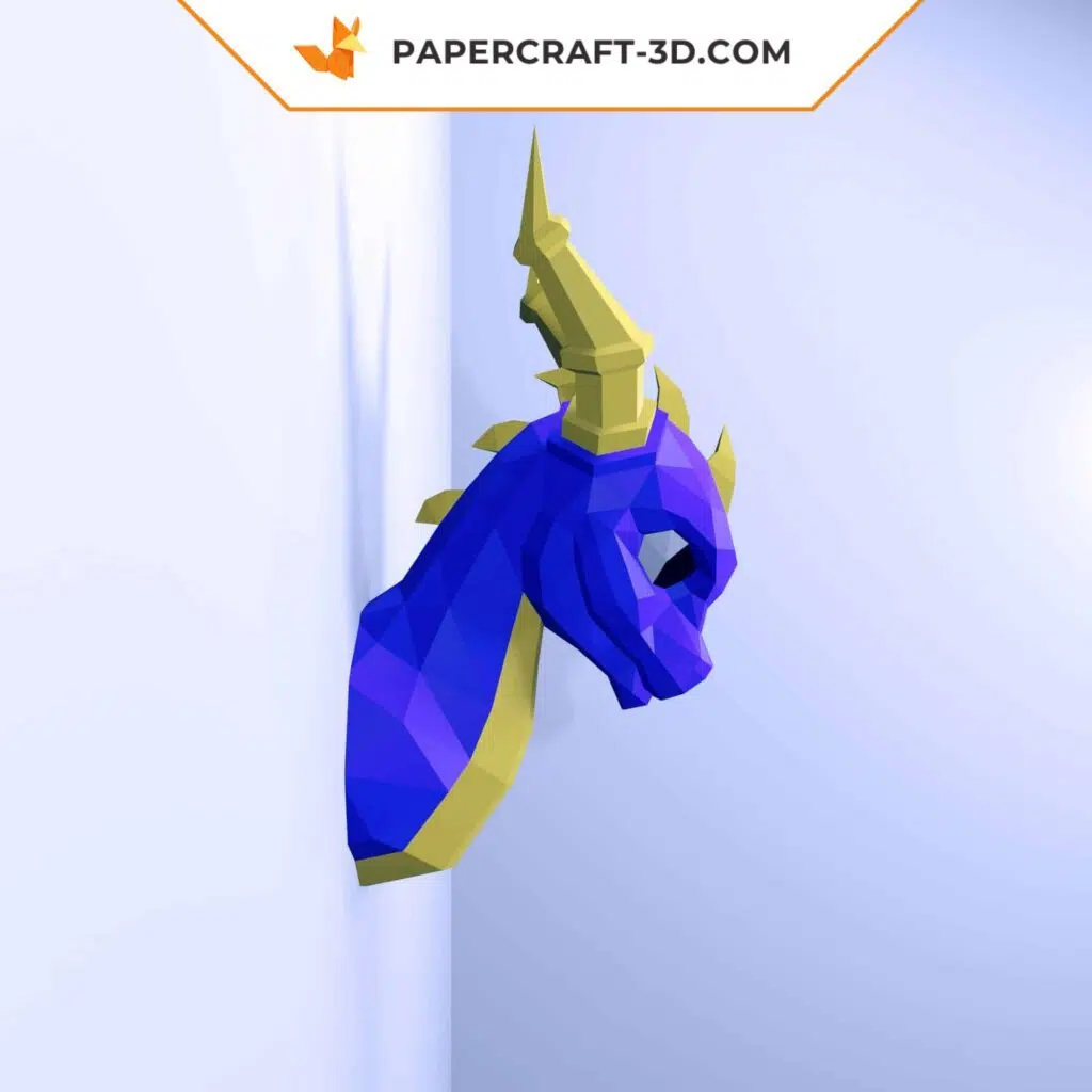 Kit DIY Papercraft Dragon en papier 3D pour décoration intérieure, weergave 2