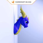 Papercraft di drago in origami 3D