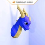 Papercraft di drago in origami 3D