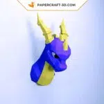 Kit DIY Papercraft Dragon en papier 3D pour décoration intérieure, weergave 3