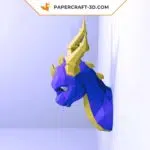 Kit DIY Papercraft Dragon en papier 3D pour décoration intérieure, weergave 4