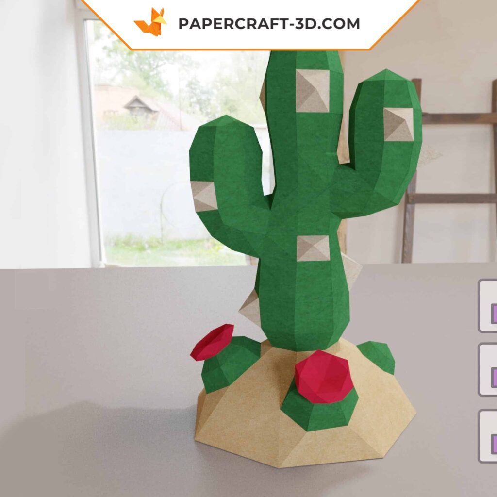 Papercraft panda practicing martial arts in 3D origami