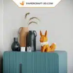Papercraft Pokémon Eevee in origami 3D