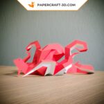 Papercraft polpo in origami 3D