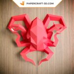 Papercraft polpo in origami 3D