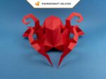 Papercraft polpo in origami 3D