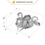 Papercraft polpo in origami 3D