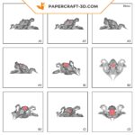 Papercraft polpo in origami 3D