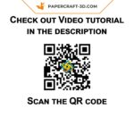 Papercraft maschera di capra in origami 3D