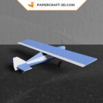 Papercraft d'avion à train classique en origami 3D