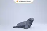 Modèle de Sceau en Papercraft - Artisanat Origami Papier 3D, weergave 5
