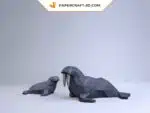 Modèle de Sceau en Papercraft - Artisanat Origami Papier 3D