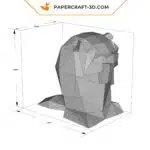 Papercraft de marmota em origami 3D