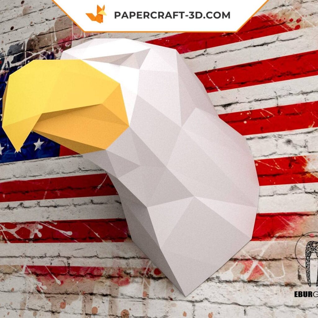 Papercraft della lettera R in origami 3D