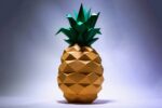 Papercraft d'ananas en origami 3D