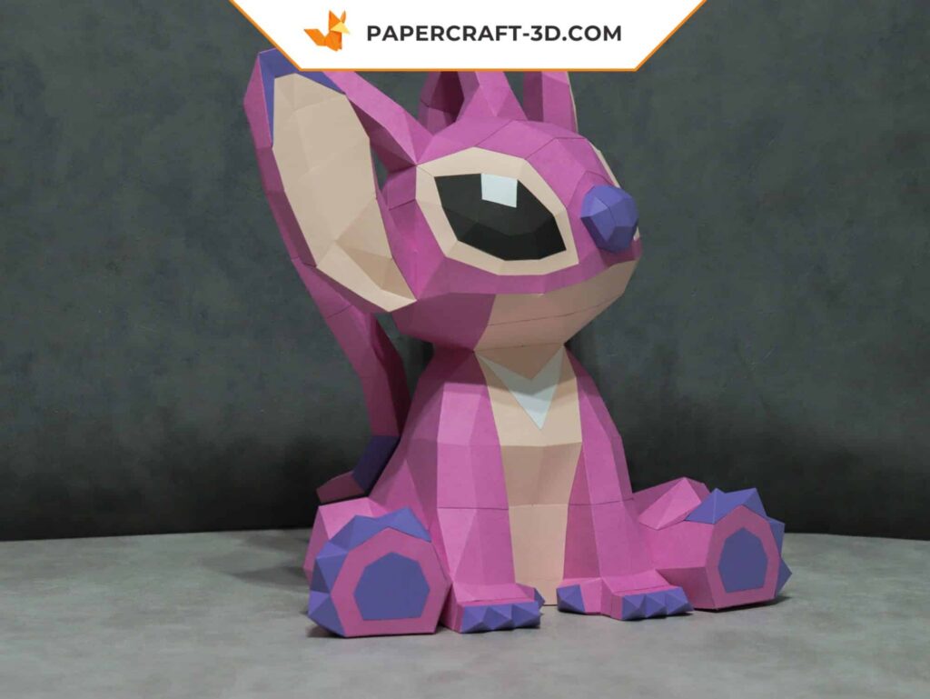 Papercraft de Angel Stitch en origami 3D
