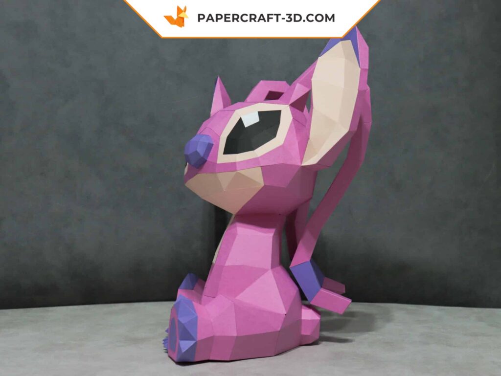 Papercraft de Angel Stitch en origami 3D