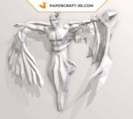 Papercraft di angelo e demone in origami 3D