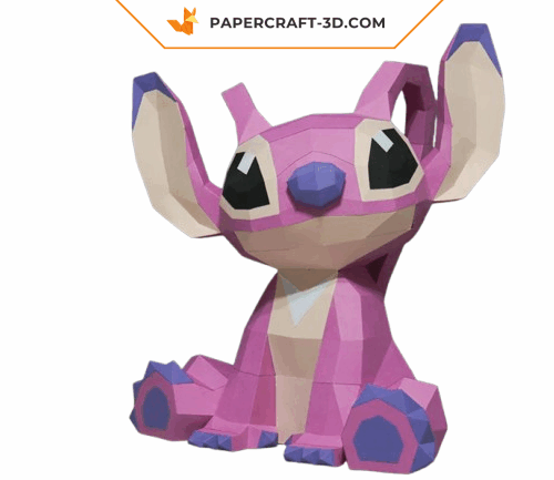 Papercraft of Angel Stitch in 3D origami Papercraft of Angel Stitch in 3D origami