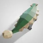Papercraft Ankylosaurus mignon en papier 3D, modèle DIY à télécharger, weergave 5