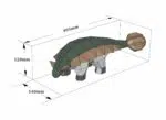 Papercraft Ankylosaurus mignon en papier 3D, modèle DIY à télécharger, weergave 7