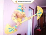 Papercraft Anubis 2 en origami papier 3D : modèle PDF FanArt à faire soi-même
