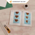 Papercraft di albero spaventoso per Halloween in origami 3D