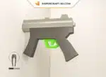 Papercraft arma MP5 y shotgun en origami 3D, vista 7