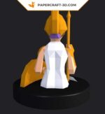 Papercraft of goddess Athena in 3D origami