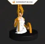 Papercraft de déesse Athenea en origami 3D