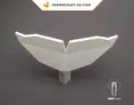 Papercraft baleine à queue origami papier 3D, weergave 3