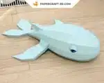 Papercraft Baleine origami papier 3D DIY