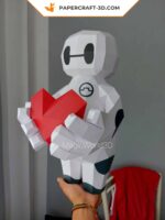 Papercraft Baymax Amor en origami 3D