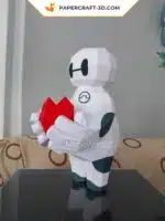 Papercraft Baymax Love origami papier 3D pour la Saint-Valentin, weergave 5