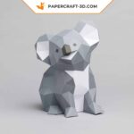 Papercraft de bébé koala en origami 3D