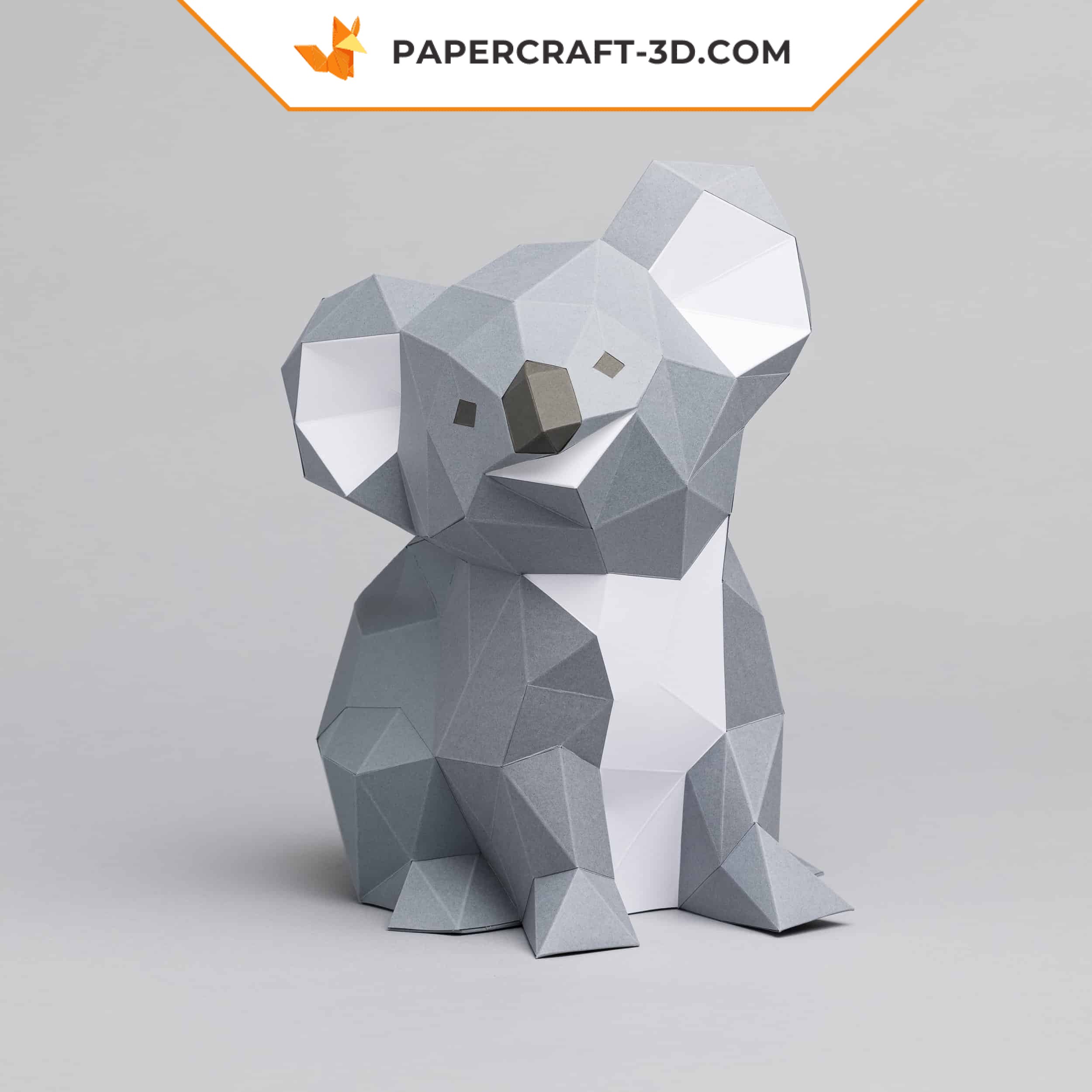 Papercraft di cucciolo di koala in origami 3D Papercraft di cucciolo di koala in origami 3D