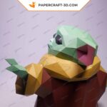 Papercraft Grogu Baby Yoda als 3D-Origami