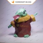 Papercraft Grogu Baby Yoda als 3D-Origami