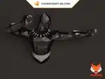 Papercraft Black Panther modèle 3D en papier origami