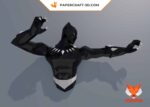 Papercraft of Black Panther in 3D origami