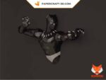 Papercraft of Black Panther in 3D origami