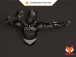 Papercraft of Black Panther in 3D origami
